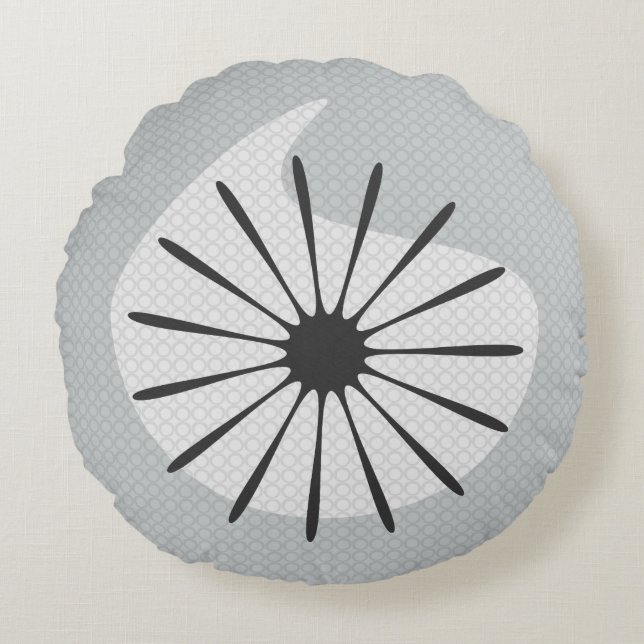 Almofada Redonda Coxins retros do lance (Frente)