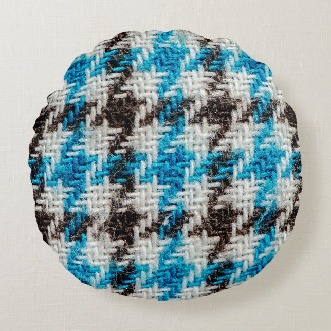 Almofada Redonda Cozy Flannel: Fundo Texturizado (Frente)