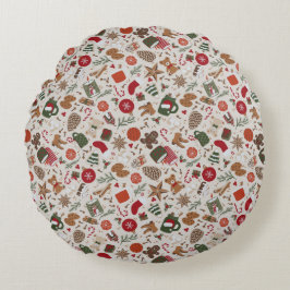 Almofada Redonda Cozy Natal & Spice