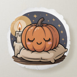 Almofada Redonda Cozy Pumpkin Dream Pillow