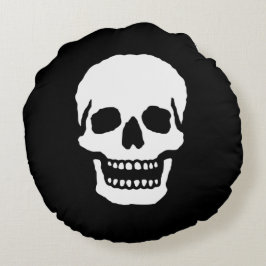 Almofada Redonda Cranio Risonante Assustador