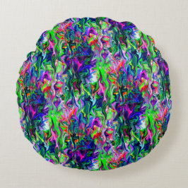 Almofada Redonda Crazee Squiggly Garden....