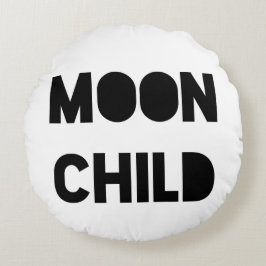 Almofada Redonda Criança da lua
