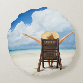 Almofada Redonda Criar seu próprio travesseiro redondo da foto