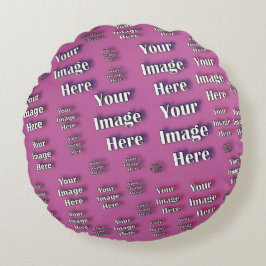 Almofada Redonda 🤍 Crie seu próprio Modelo personalizado