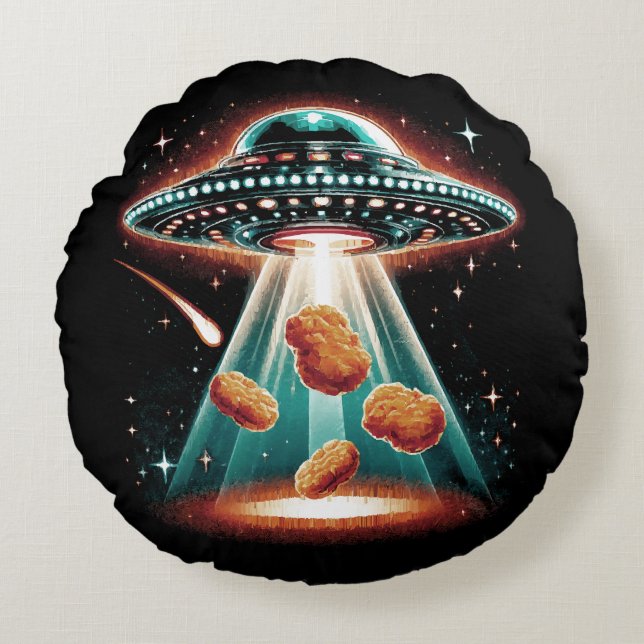 Almofada Redonda Crispy Chicken Nugget (Frente)