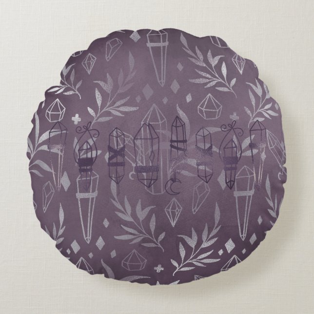 Almofada Redonda Cristais (Frente)