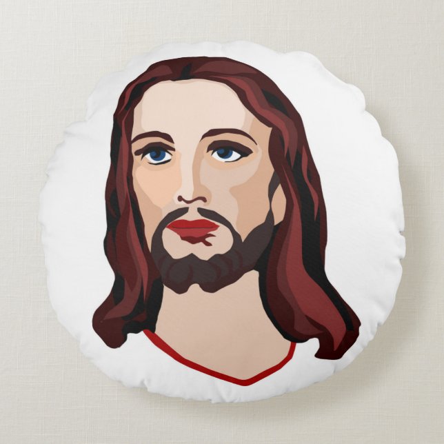 Almofada Redonda Cristo JESUS (Frente)