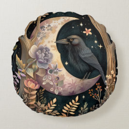 Almofada Redonda Crow Moon
