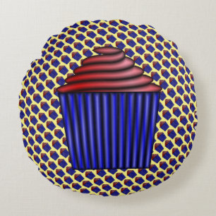 Almofada Redonda Cupcake por Kenneth Yoncich