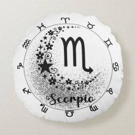 Almofada Redonda Cushion de conforto: Abrace seu Escorpião Interior