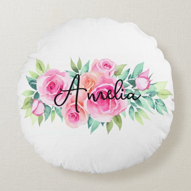 Almofada Redonda Custom Name (Frente)