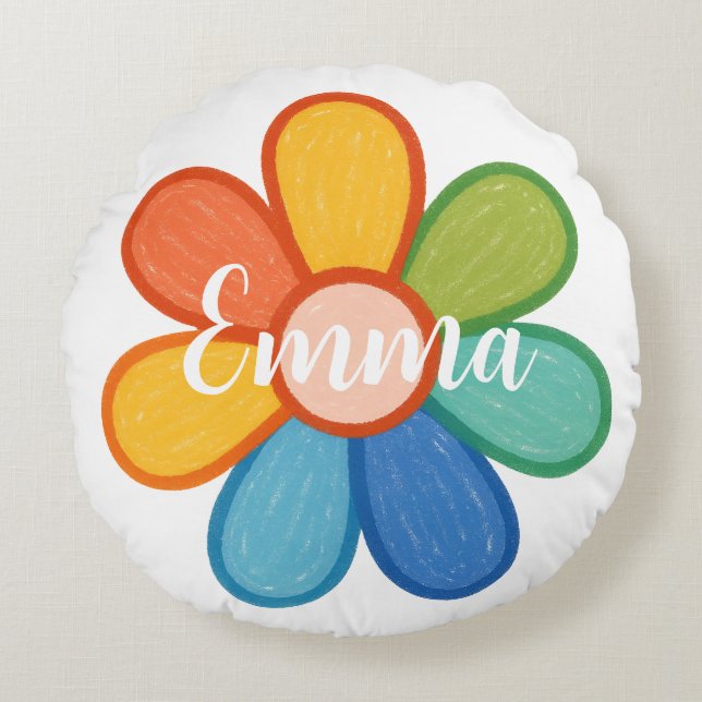 Almofada Redonda Custom Name (Frente)