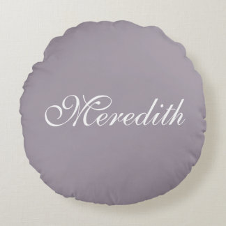 Almofada Redonda Custom Name Luxury Cotton Throw Pillow
