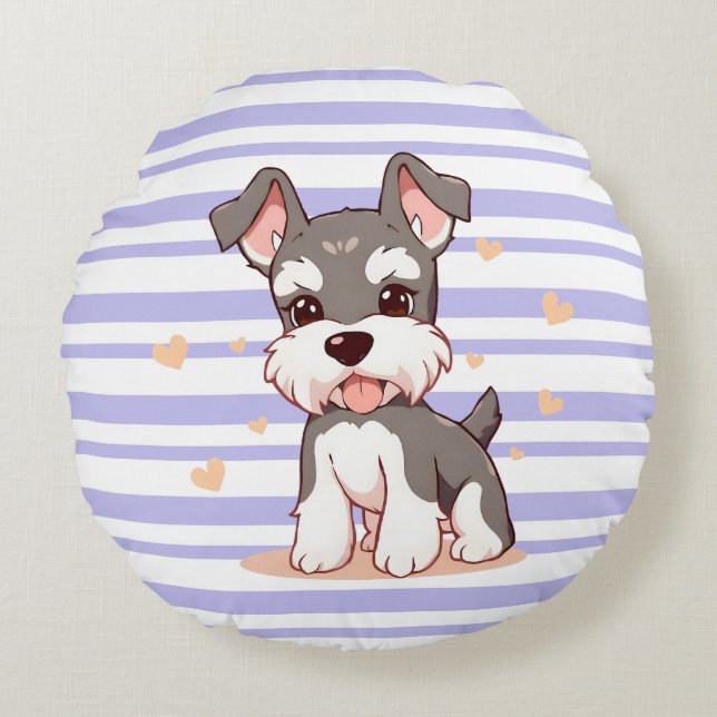 Almofada Redonda Cute Dog (Frente)