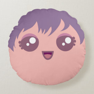 Almofada Redonda Cute Kawaii Dwarf Planet Ceres