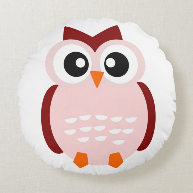 ALMOFADA REDONDA CUTE OWL (Frente)