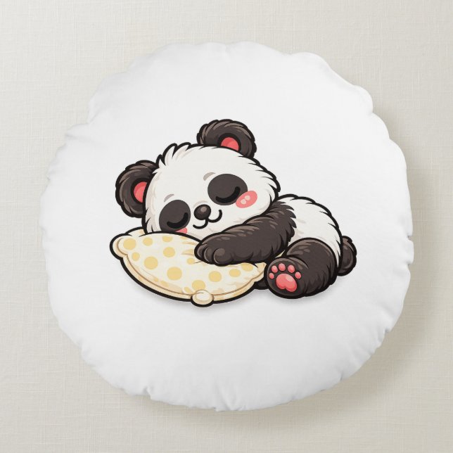 Almofada Redonda Cute Sleeping Panda with Pillow (Frente)