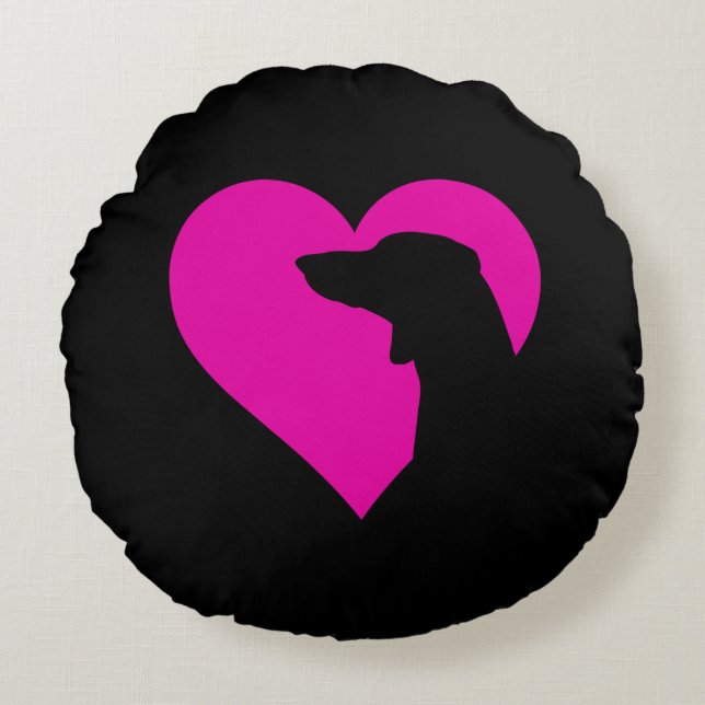 Almofada Redonda Dachshund (Frente)