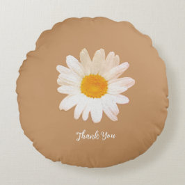 Almofada Redonda Daisy Flower Mug – Summer Botanical Cozy