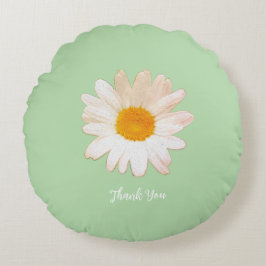 Almofada Redonda Daisy Flower Mug – Summer Botanical Cozy