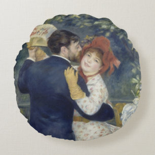 Almofada Redonda Dança do País - Pintura Impressionista Renoir