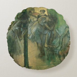 Almofada Redonda Dançarinos de Edgar Degas que rehearsing