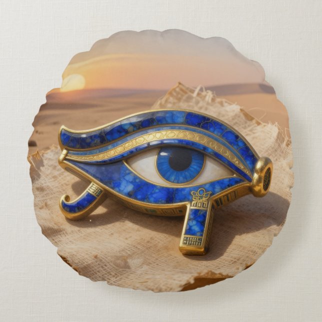 Almofada Redonda Das Ägyptische Auge´9 (Frente)