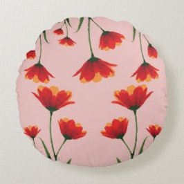 Almofada Redonda Dawnfire Poppies