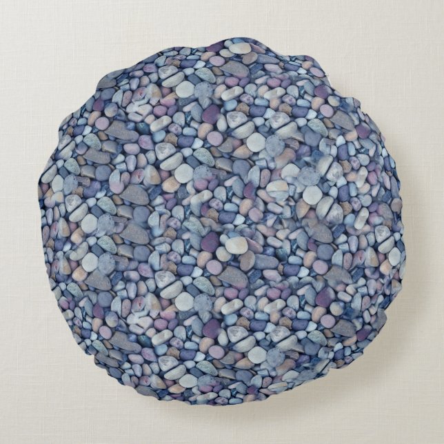 Almofada Redonda Decoração de Riverbed (Verso)