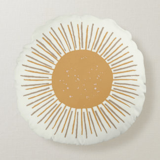 Almofada Redonda decoração do dormitório do travesseiro solar Doura