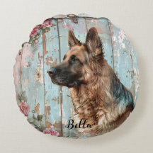 Decorative German Shepherd Throw Pillow