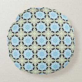 Almofada Redonda decorative pillow featuring a geometric pattern