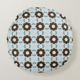 Almofada Redonda decorative pillow featuring a geometric pattern