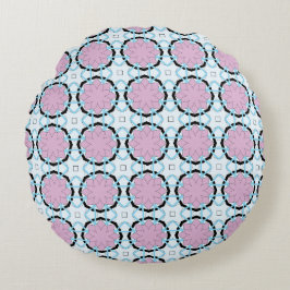 Almofada Redonda decorative pillow featuring a geometric pattern