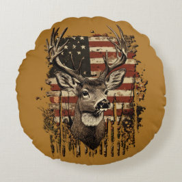 Almofada Redonda Deer e País dos EUA