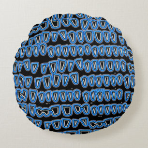 Almofada Redonda Dentes Dentista Odontologista Ortodontista NEON Or