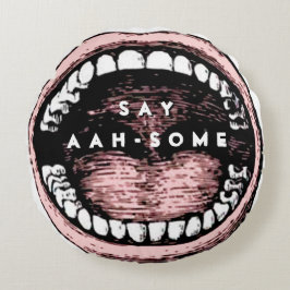 Almofada Redonda Dentista Oferece Escritório Dental