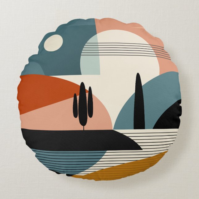 Almofada Redonda Desert Mirage (Frente)