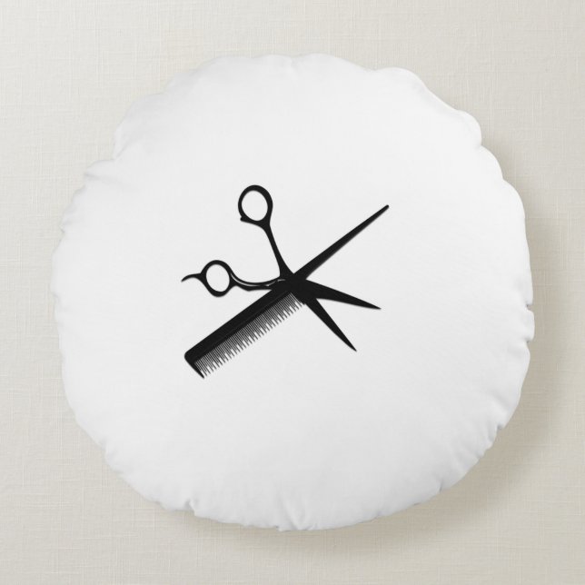 Almofada Redonda Design de Beauticista (Frente)