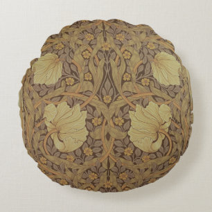 Almofada Redonda Design do papel de parede do "Pimpernel", 1876