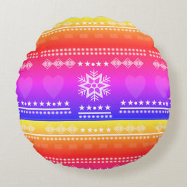 Almofada Redonda design escandinava, estilo country