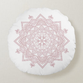 Almofada Redonda Design Round Travesseiro Mandala
