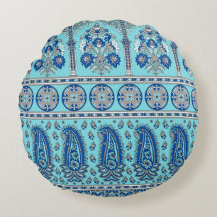Almofada Redonda Design tradicional asiático paisley border
