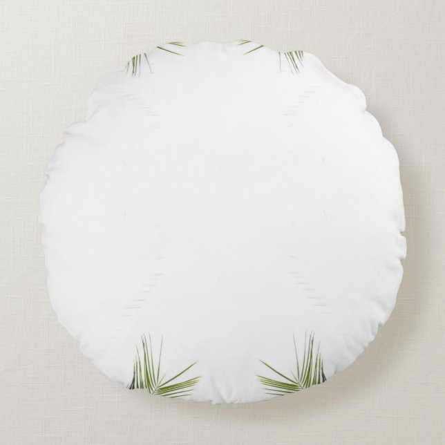 Almofada Redonda Desktop leaf tree nature (Frente)