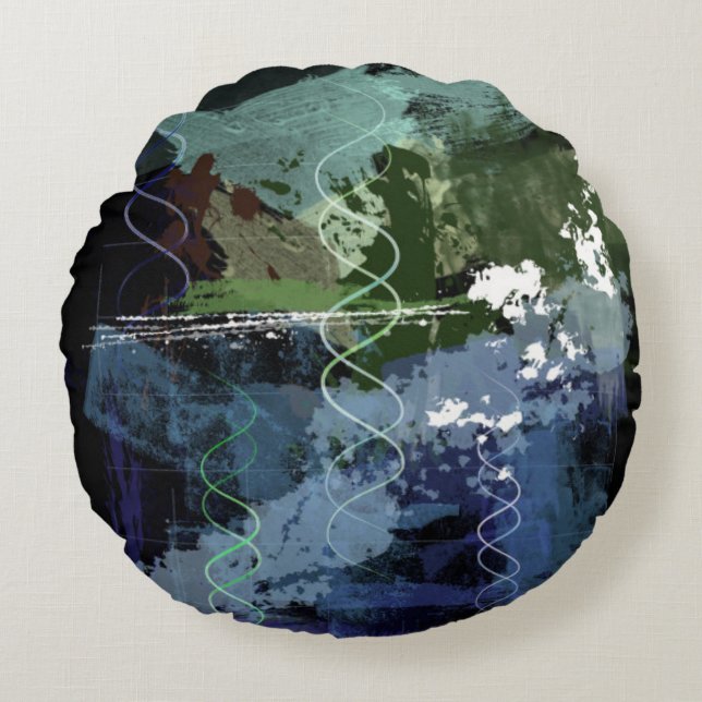 Almofada Redonda Dia 5 da génese: Criaturas (Frente)