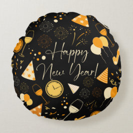 Almofada Redonda Dia do ano novo