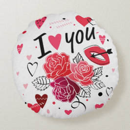Almofada Redonda Dia do namorados
