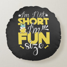 Almofada Redonda Dia Nacional de Apreciação de Menina Curta