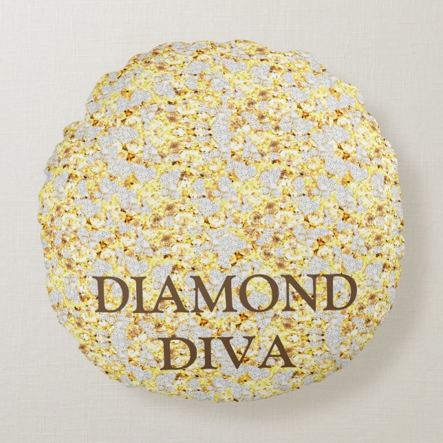 ALMOFADA REDONDA DIAMOND DIVA (Frente)